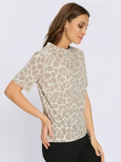 T-shirt fronces tendance à l'épaule