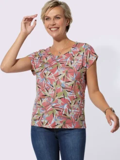 T-shirt imprimé 50% coton et 50% modal