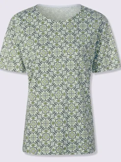 T-shirt imprimé 50% coton et 50% modal