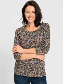 T-shirt imprimé 50% coton et 50% modal