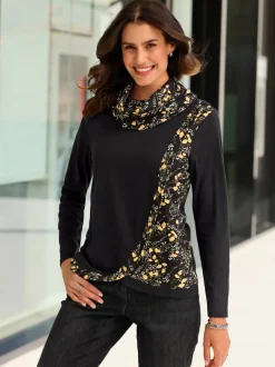 T-shirt imprimé 50% coton et 50% modal