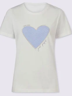 T-shirt imprimé en forme de cœur