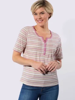 T-shirt joli motif à rayures