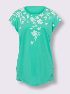 T-shirt long finition de l’ourlet tendance