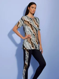 T-shirt long jersey fin