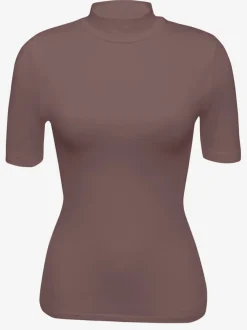 T-shirt manches courtes col montant