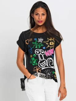 T-shirt à manches courtes 50% coton et 50% modal