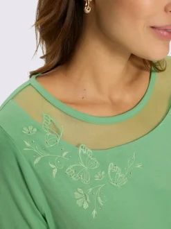 T-shirt à manches courtes 50% coton et 50% modal