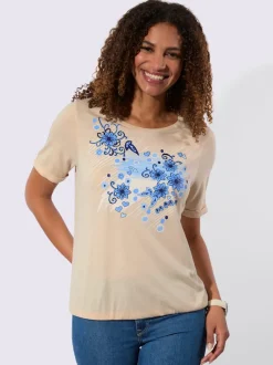T-shirt à manches courtes 50% coton et 50% modal