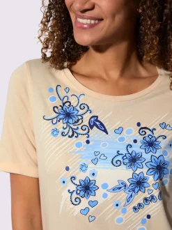 T-shirt à manches courtes 50% coton et 50% modal