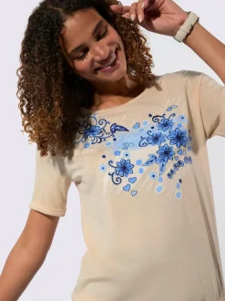 T-shirt à manches courtes 50% coton et 50% modal