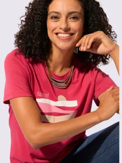 T-shirt à manches courtes 50% coton et 50% modal