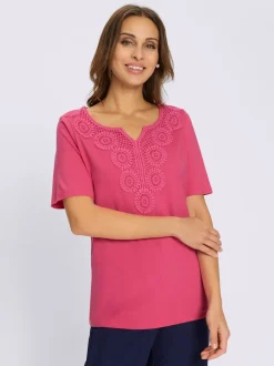 T-shirt à manches courtes 50% coton et 50% modal