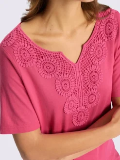 T-shirt à manches courtes 50% coton et 50% modal