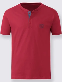 T-shirt à manches courtes empiècements contrastés