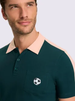 T-shirt à manches courtes empiècements contrastés modernes