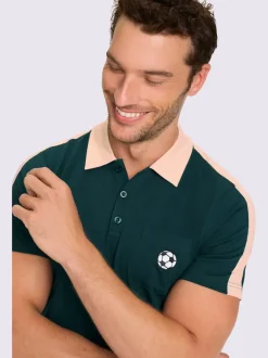 T-shirt à manches courtes empiècements contrastés modernes