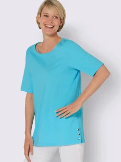 T-shirt à manches courtes encolure en u