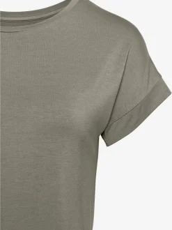 T shirt à manches courtes et col rond décontracté
