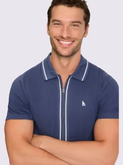 T-shirt à manches courtes glissière sur toute la longueur