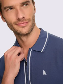 T-shirt à manches courtes glissière sur toute la longueur