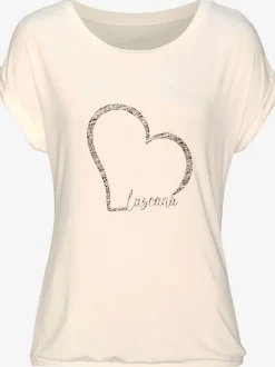T-shirt à manches courtes imprimé cœur lascana