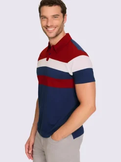 T-shirt à manches courtes larges rayures sportives