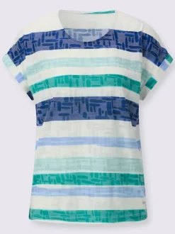 T-shirt à manches courtes mancherons tendance