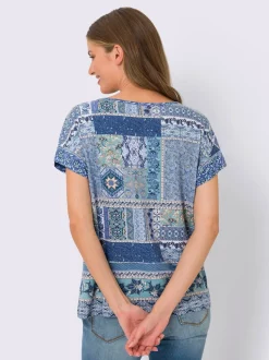 T-shirt à manches courtes motif patchwork