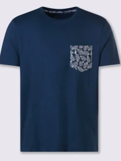 T-shirt à manches courtes poche poitrine imprimée