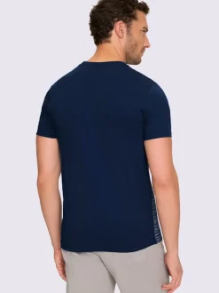 T-shirt à manches courtes rayures sportives