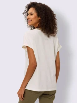 T-shirt à manches courtes ruban à l'encolure