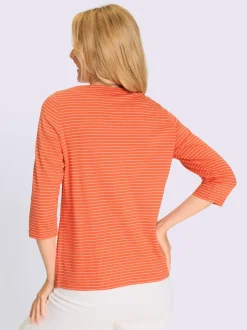 T-shirt à manches 3/4 encolure en u