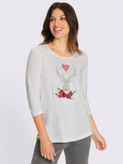 T-shirt à manches 3/4 imprimé