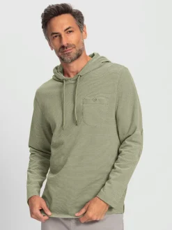 T-shirt à manches longues capuche tendance