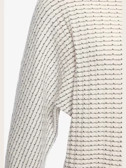 T-shirt à manches longues en tricot structuré