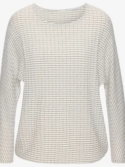T-shirt à manches longues en tricot structuré