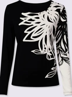 T-shirt à manches longues motif imprimé