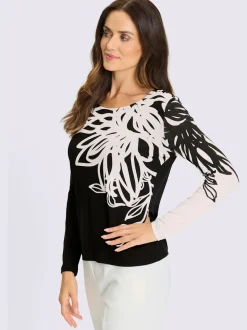 T-shirt à manches longues motif imprimé