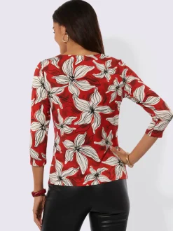 T-shirt à manches 3/4 95% lyocell (tencel)