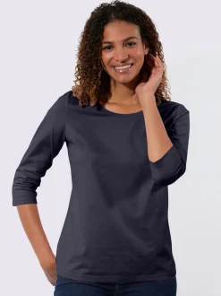 T-shirt à manches 3/4 pur coton
