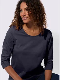 T-shirt à manches 3/4 pur coton