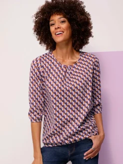 T-shirt à manches 3/4 pur coton