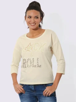 T-shirt à manches 3/4 pur coton
