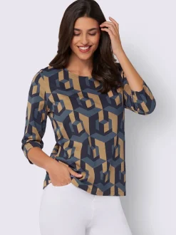 T-shirt à manches 3/4 pur coton