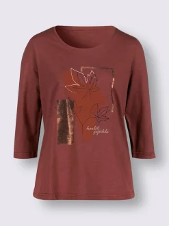 T-shirt à manches 3/4 pur coton
