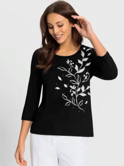 T-shirt à manches 3/4 viscose