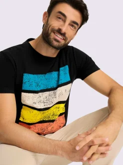 T-shirt motif imprimé devant