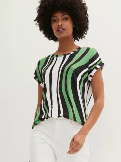 T-shirt à rayures avec viscose (ecovero)