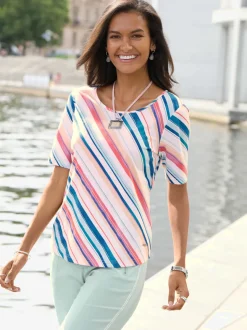 T-shirt à rayures 50% coton